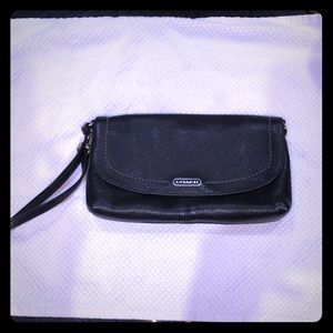 Authentic Coach clutch with wristlet